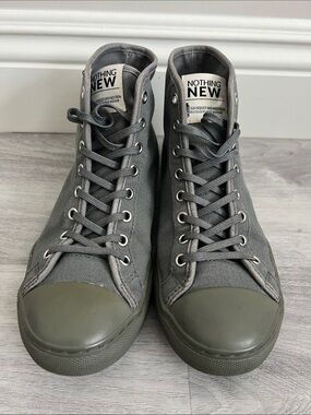 Nothing New Women's High-Top Canvas Sneakers in Gray